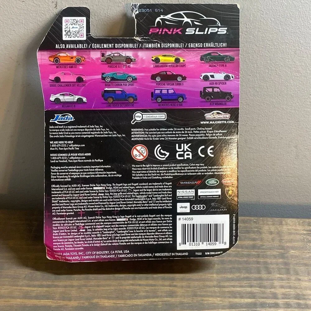 NEW 2023 Majorette x Jada Pink Slips Jaguar F-TYPE R